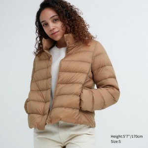 Beige Uniqlo Ultra Light Down Jacket | JYMZO-2756