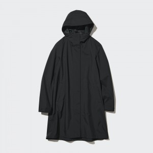 Black Uniqlo Blocktech Coat | BMERP-0251