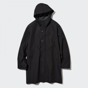 Black Uniqlo Blocktech Coat | EZSFW-8290