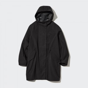 Black Uniqlo Blocktech Half Coat | JLMBE-6294
