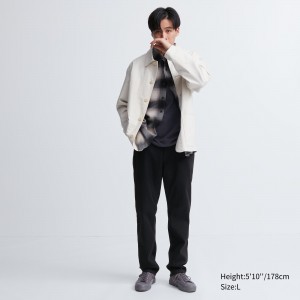Black Uniqlo Ezy Ultra Stretch Soft Jeans | CURAO-4351