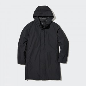 Black Uniqlo Hybrid Down Coat | IJYOF-0761