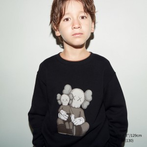 Black Uniqlo Kaws Ut Graphic Sweatshirt | AZMPH-6873