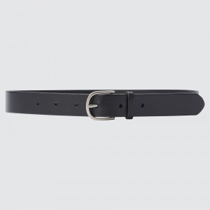 Black Uniqlo Leather Belt | ROXPL-4295