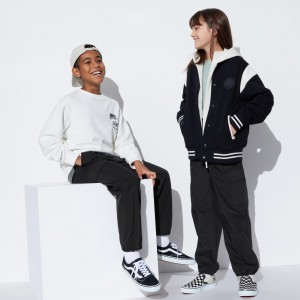Black Uniqlo Parachute Cargo Trousers | QAYZJ-7192