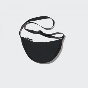 Black Uniqlo Round Mini Shoulder Bag | FYVNP-8015