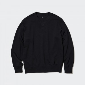 Black Uniqlo Sweatshirt | QVFLW-8542