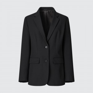 Black Uniqlo Tailored Jacket | VNJAL-4589