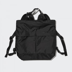 Black Uniqlo Two Way Utility Bag | PHWCK-5348