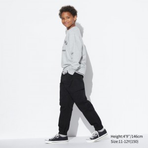 Black Uniqlo Ultra Stretch Cargo Joggers | HNZWF-6427