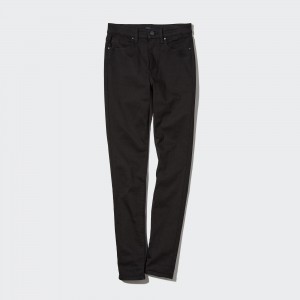 Black Uniqlo Ultra Stretch High Rise Skinny Fit Jeans | GNYZB-5193