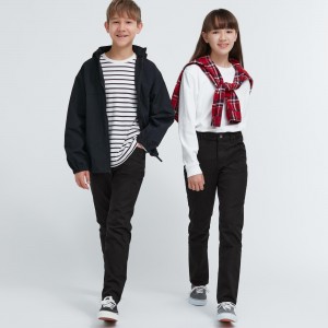 Black Uniqlo Ultra Stretch Soft Jeans | HEMYQ-5369