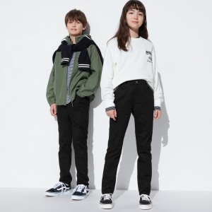 Black Uniqlo Ultra Stretch Soft Jeans | IRFWK-9031