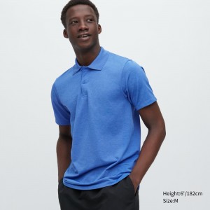 Blue Uniqlo Dry Ex Polo Shirt | BTGSW-0873
