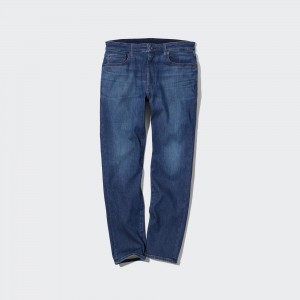 Blue Uniqlo Ezy Ultra Stretch Slim Fit Jeans | PTJQA-5042
