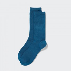 Blue Uniqlo Heattech Thermal Socks | FSZVM-4692