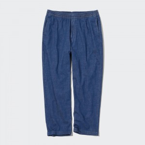 Blue Uniqlo Relaxed Fit Ankle Length Jeans | RLNZM-6531