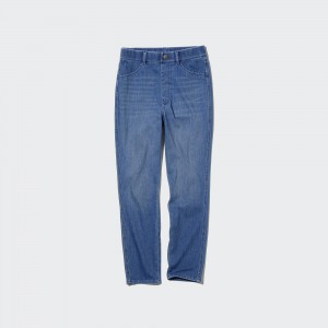 Blue Uniqlo Ultra Stretch High Rise Cropped Leggings | LSVEM-9567