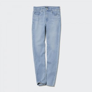 Blue Uniqlo Ultra Stretch High Rise Skinny Fit Jeans | SQKHV-7658