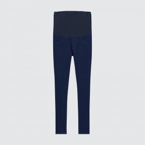 Blue Uniqlo Ultra Stretch Maternity Denim Leggings | XLPYD-2075