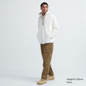 Brown Uniqlo Heattech Warm Lined Trousers Short | AWDUB-2641