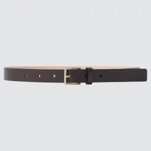 Dark Brown Uniqlo Belt 2021 Season | CXPFI-9326