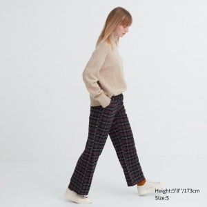 Dark Brown Uniqlo Flannel Trousers | NCLMK-4018