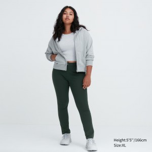 Dark Green Uniqlo Ultra Stretch Leggings | SLOXZ-0215