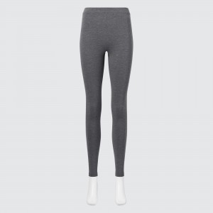 Dark Grey Uniqlo Heattech Extra Warm Cotton Thermal Leggings | BDCPZ-7493