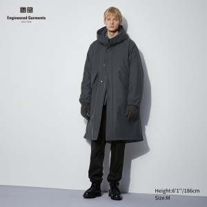Dark Grey Uniqlo Heattech Warm Padded Coat | CLFWJ-4863