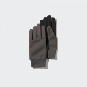 Dark Grey Uniqlo Touchscreen Gloves | TEXBD-8132