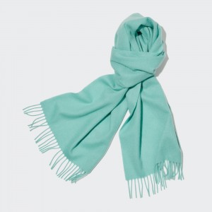 Green Uniqlo 100pct Cashmere Scarf | UXMRA-5610