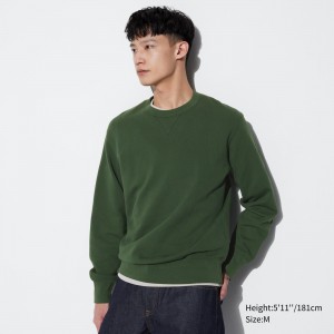 Green Uniqlo Sweatshirt | VYISX-1402