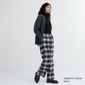 Grey Uniqlo Flannel Trousers | NFPJI-1049