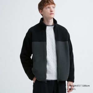 Grey Uniqlo Fleece Zipped Jacket | ISWOV-7518