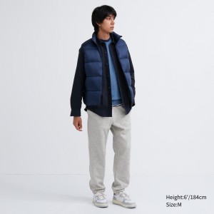 Grey Uniqlo Heattech Pile Lined Joggers | DSUZN-6891
