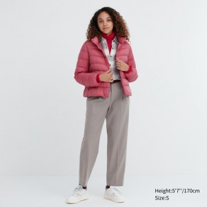 Grey Uniqlo Heattech Pleated Trousers | XTQZK-4168