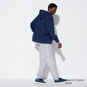 Grey Uniqlo Side Stripe Joggers Long | TAICS-9810
