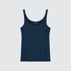 Navy Uniqlo Airism Sleeveless Bra Top | RFTBC-9386