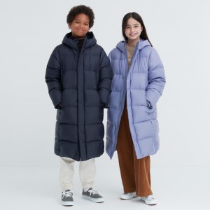 Navy Uniqlo Down Coat Water Repellent | YOESL-4037