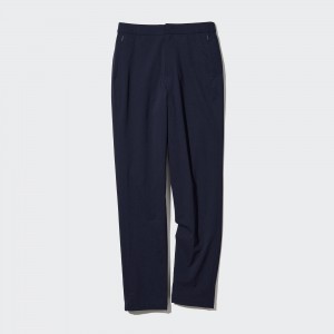 Navy Uniqlo Heattech Warm Lined Trousers Long | LKBPS-8192