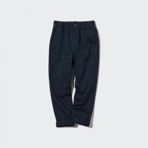 Navy Uniqlo Ultra Stretch Tapered Jeans | SWZJH-6413