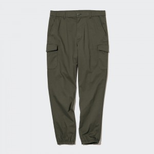 Olive Uniqlo Cargo Jogger Trousers Long | AOLFT-2493