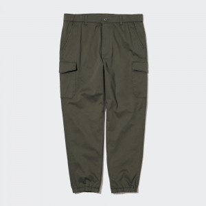 Olive Uniqlo Cargo Jogger Trousers | OAVKG-3567