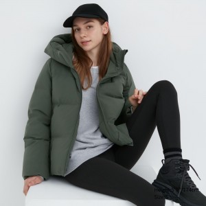 Olive Uniqlo Seamless Down Parka | PRSIG-0374