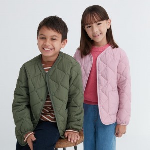 Olive Uniqlo Warm Padded Washable Jacket Water Repellent | PWVIM-9863