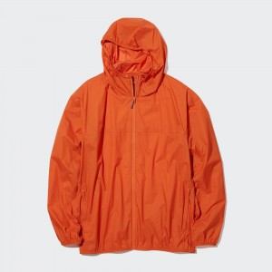 Orange Uniqlo Uv Protection 3d Cut Pocketable Parka | VLUWD-9473