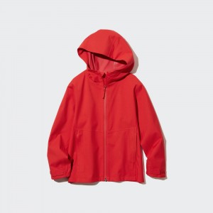 Red Uniqlo Blocktech Hooded Parka Water Repellent | CNDZM-8126