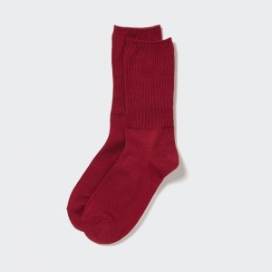 Red Uniqlo Heattech Two Way Thermal Socks | OCZHF-4032