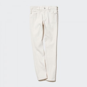 White Uniqlo Ultra Stretch Skinny Fit Jeans | MRILX-1285